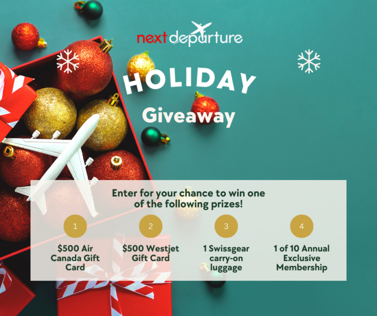 Next Departure Holiday Giveaway